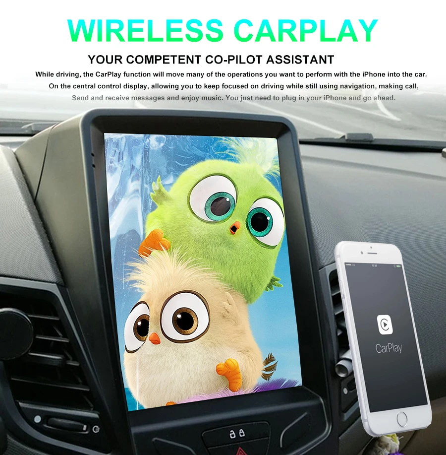 NaviRider Android 14 видеоплеер с сенсорным экраном Carplay для Ford Fiesta 2009 2011 2013 2014 2015 2016