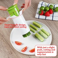 kitchen gadget accessories creative vegetable cutters cutting tools cucumber carrot divider strawberry slicer
