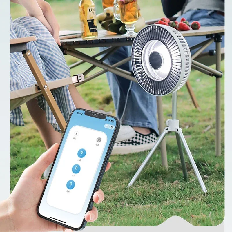 F30 10000 мАч Уличный вентилятор для кемпинга Smart с пультом дистанционного