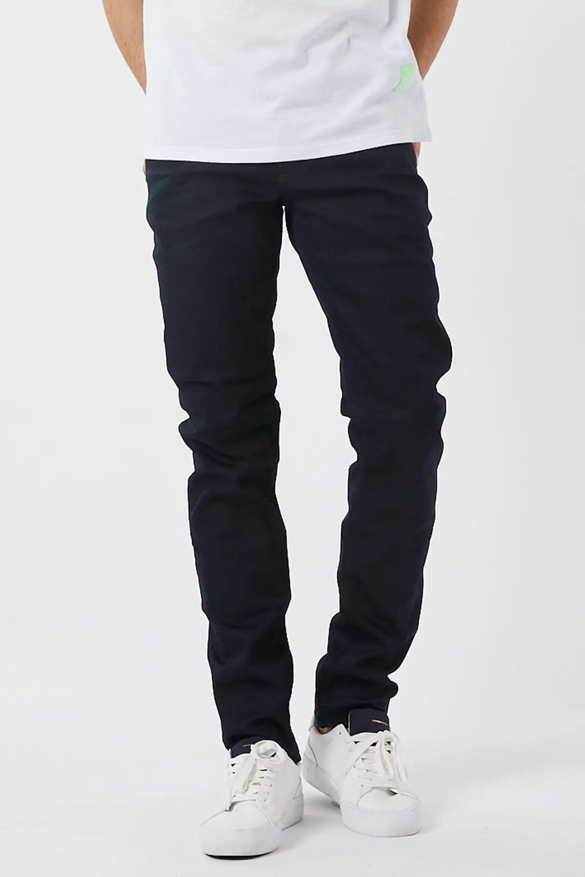 Джинсовые республика Для мужчин Антрацит зеленый Вощеная PU кожаные брюки скинни