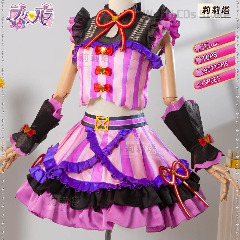 Sophy Hojo Косплей Костюм Парик Игра PriPara Laala Manaka Женский Для Девочек Одежда Хэллоуин