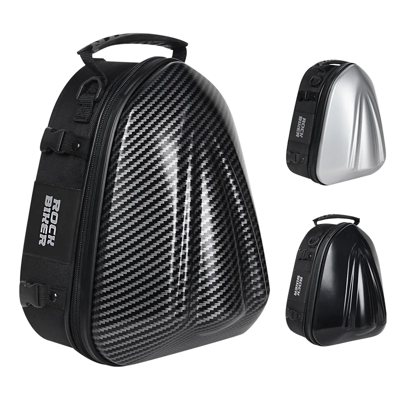 ROCK BIKER Motorcycle Rear Seat Bag Fuel Tank Bag Hard Case Bag Small Size Portable Short Distance Riding Waterproof Backpack