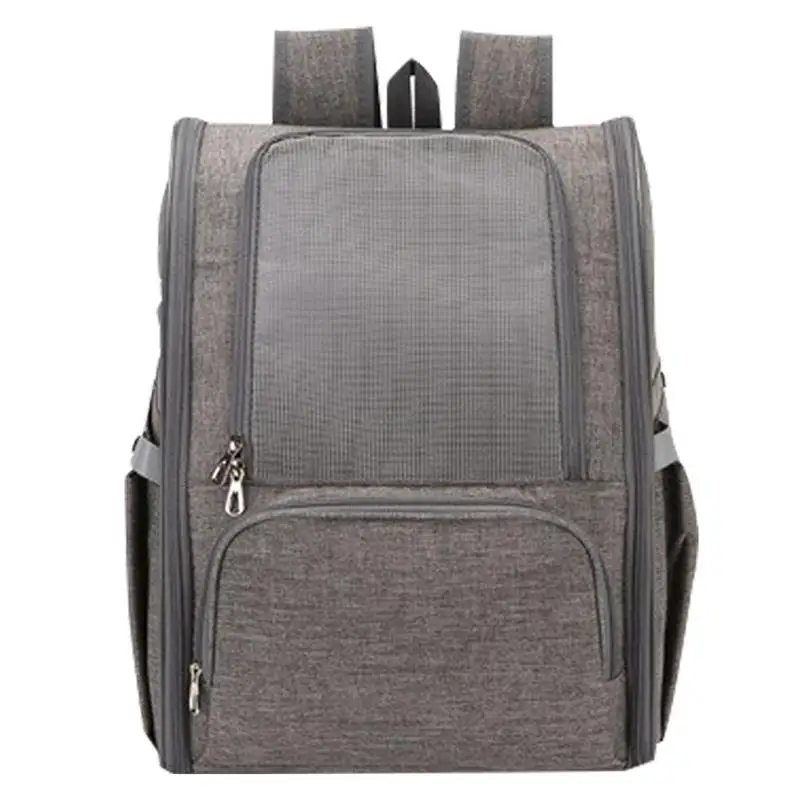 

Рюкзак-переноска для домашних питомцев, воздухопроницаемая Расширительная дорожная переноска для маленьких собак с пряжкой для предотвращения удара