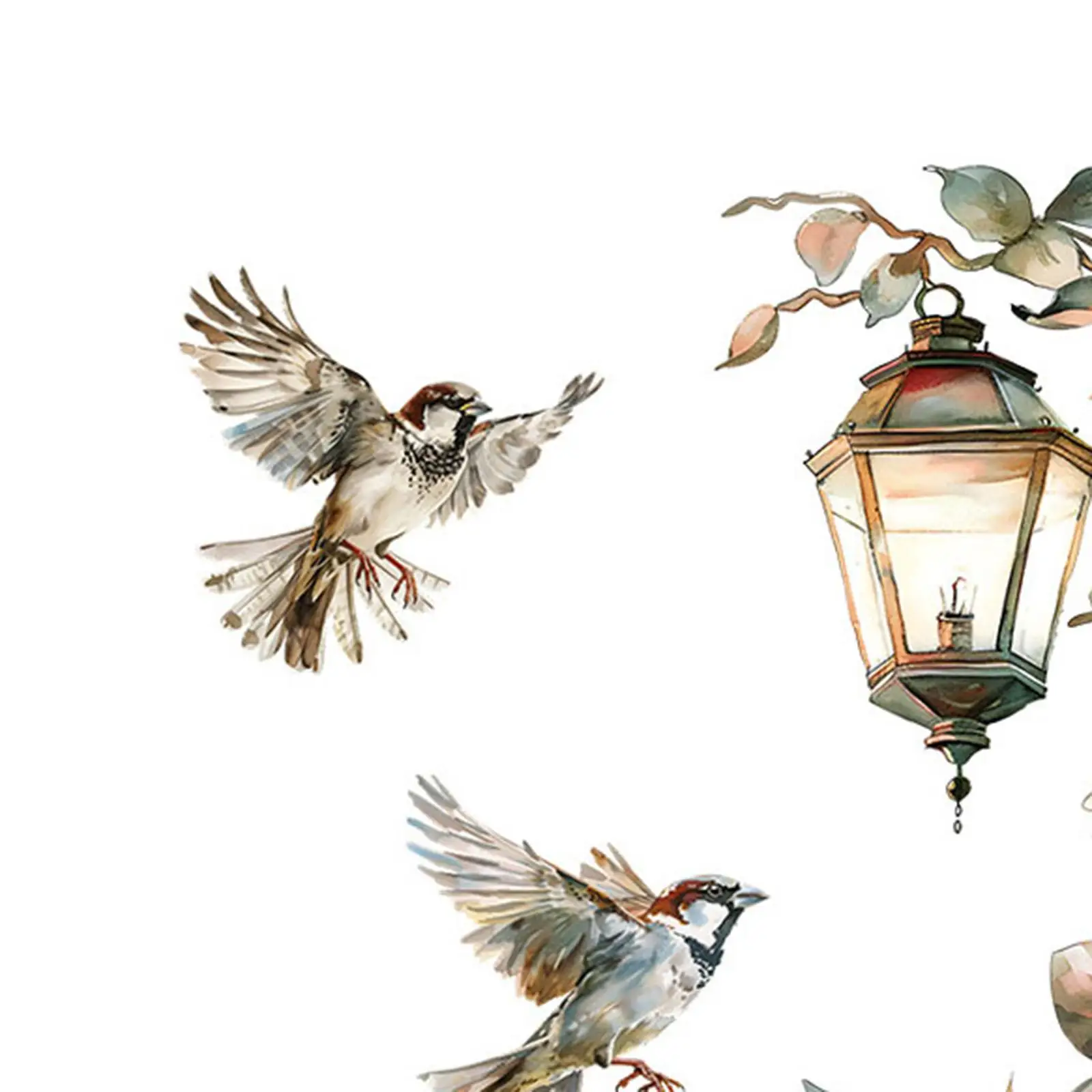 Наклейка на стену с цветами и птицами обои из ПВХ для угловой игровой комнаты