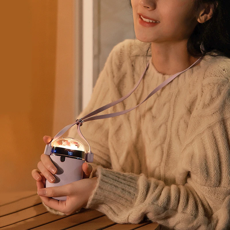 YYHC-4 In1 Функция грелки для рук грелка шеи Power Bank забавный светильник