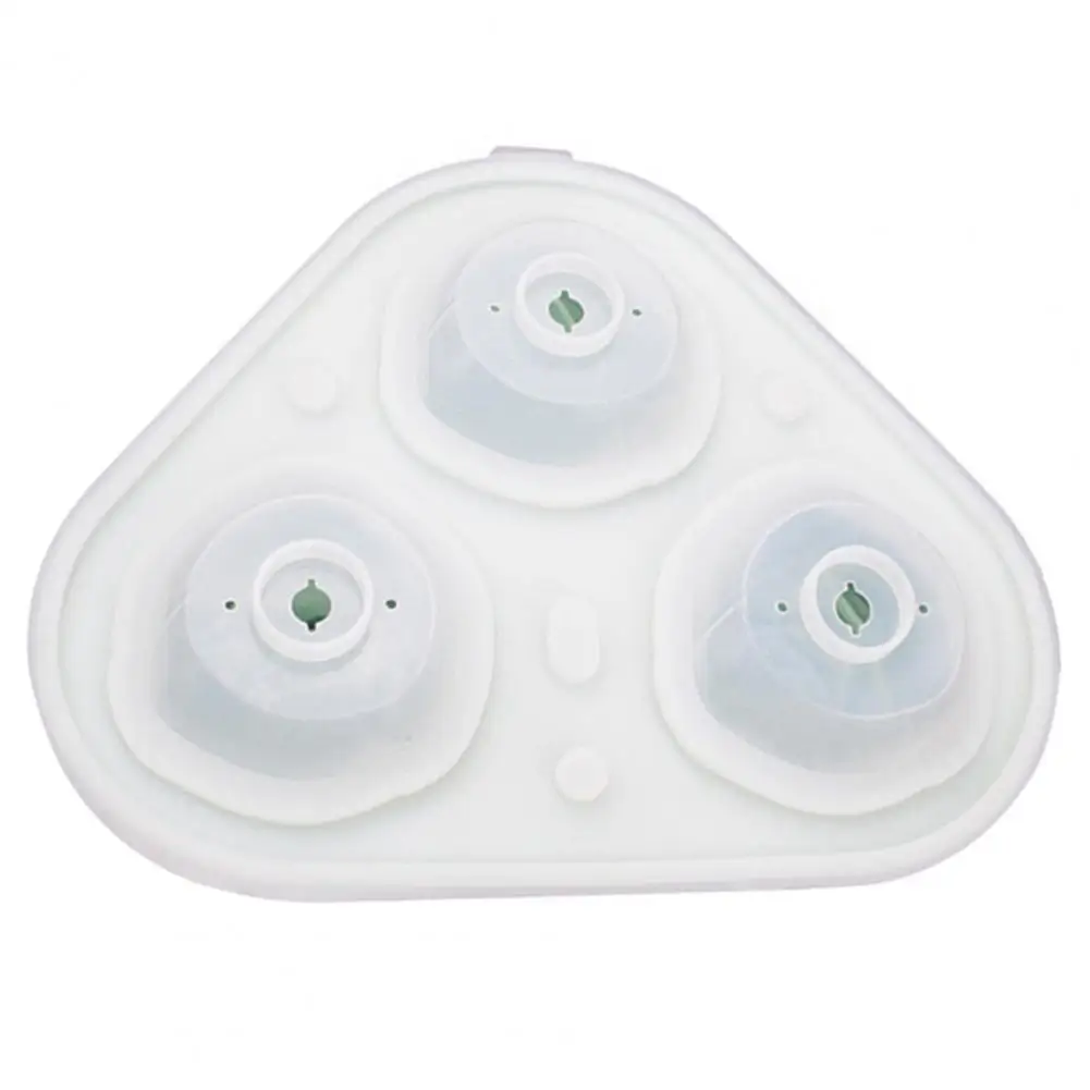 

Convenient Ice Cream Mold Easy to Clean Snap Design 3 Grids Rose Ice Cubes Tray Silica Gel Ice Ball Mold for Home