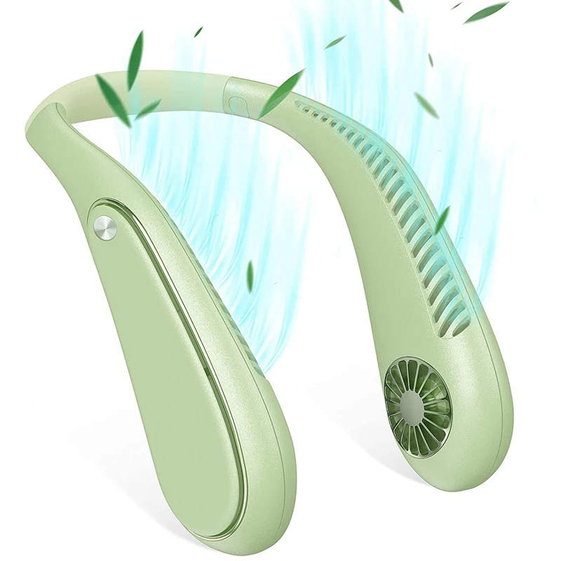 

Portable Neck Fan Bladeless Cooling Personal Hands Free Headphone Design Mini Fans with 3 Speeds and USB Rechargeable