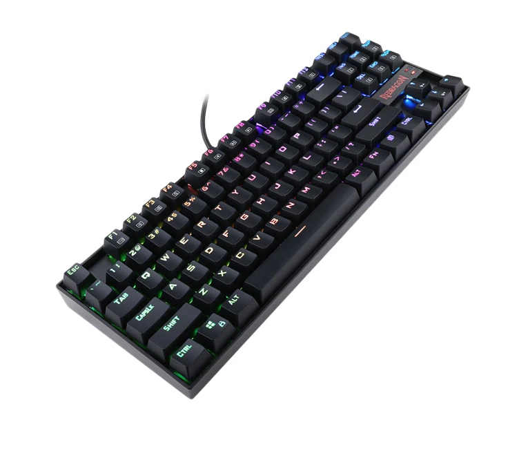 

New fashionable stylish wired Redragon K552-R KUMARA RAINBOW RGB Backlit Mechanical Gaming Keyboard