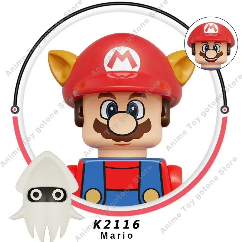 KDL815 Аниме Super Bros Марио игрушка Фиг Супер Мария Бро строительные блоки Куклы Wario Luigi