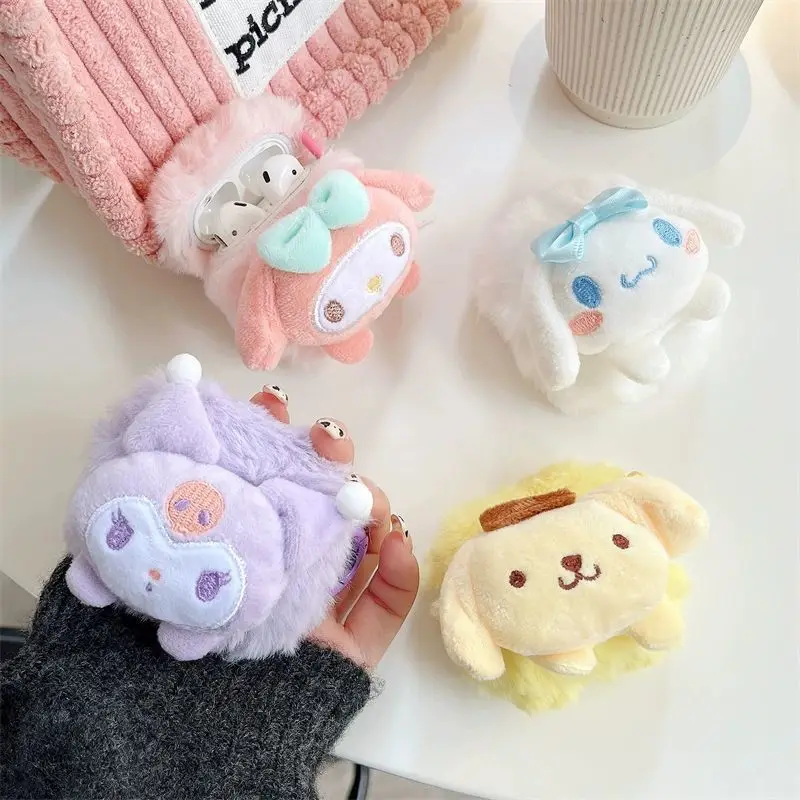 MINISO Sanrio аниме Осень-зима Airpods плюшевые наушники Женская милая плюшевая
