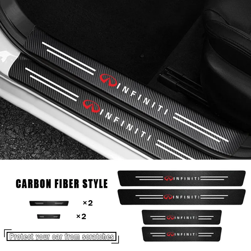 

Car Universal Door Sill Door Edge Protect Stickers for Infiniti FX G M EX G35 G37 20 Q50 Q60 Q70 QX50 QX70 QX80 JX35 Accessories