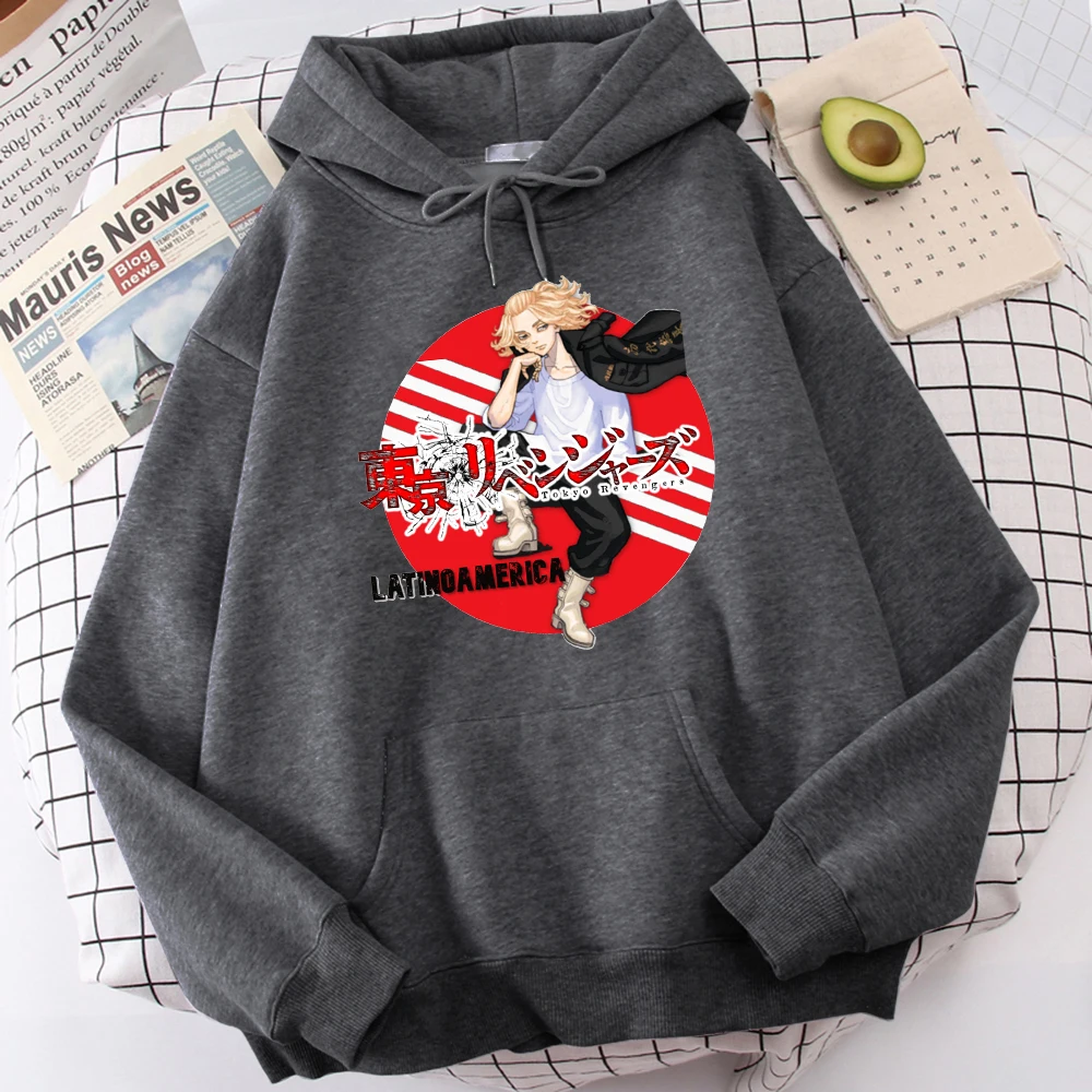 

Tokyo Revengers Anime Mikey Hoodie Male Fleece Fashion Harajuku Sweatshirts Casual Warm Hoodies Korea Loose Women Men Pullover