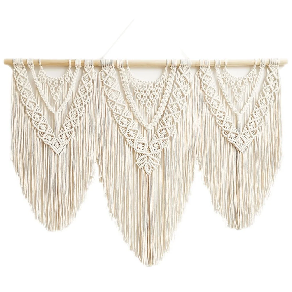 

Macrame Wall Hanging Handwoven Bohemian Cotton Rope Boho Tapestry Home Decor