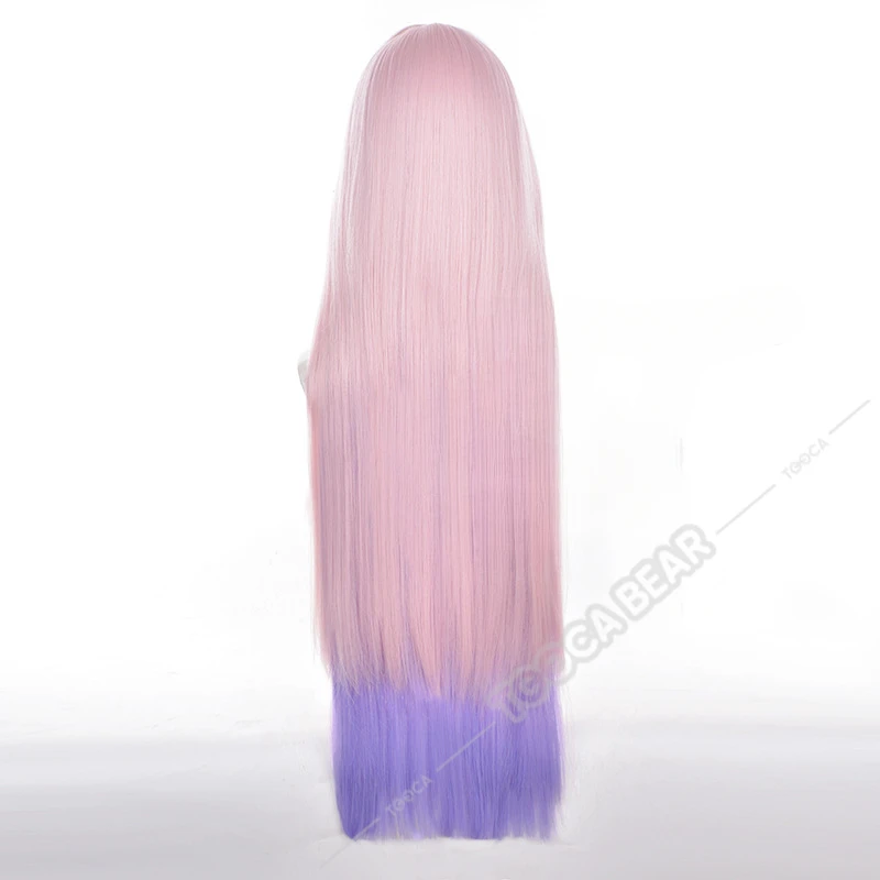 Парик для косплея Citlali Genshin ударопрочные розовые фиолетовые длинные волосы