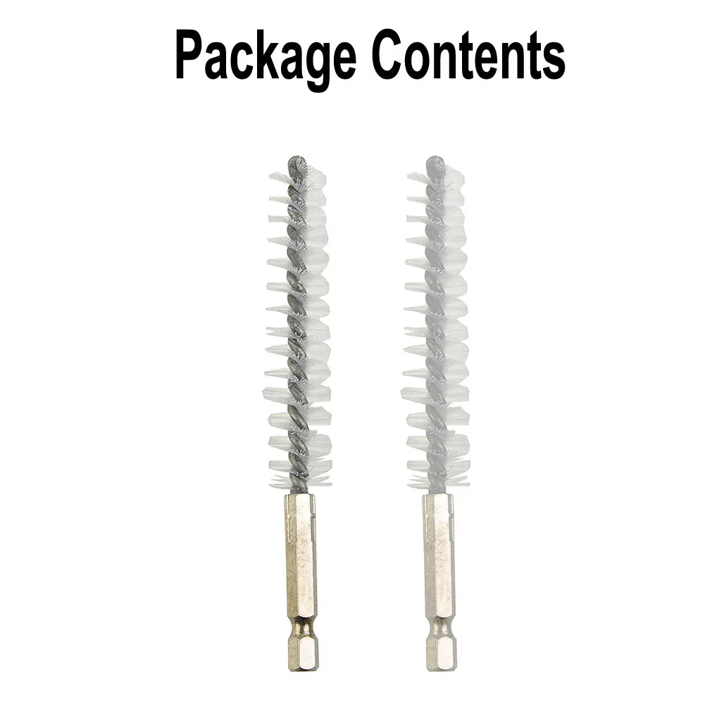 

2pcs 15mm Nylon Drill Brushes Cleaning Brushes For Electric Drill Automotive Machining Applications Removing Paint/rust Parts