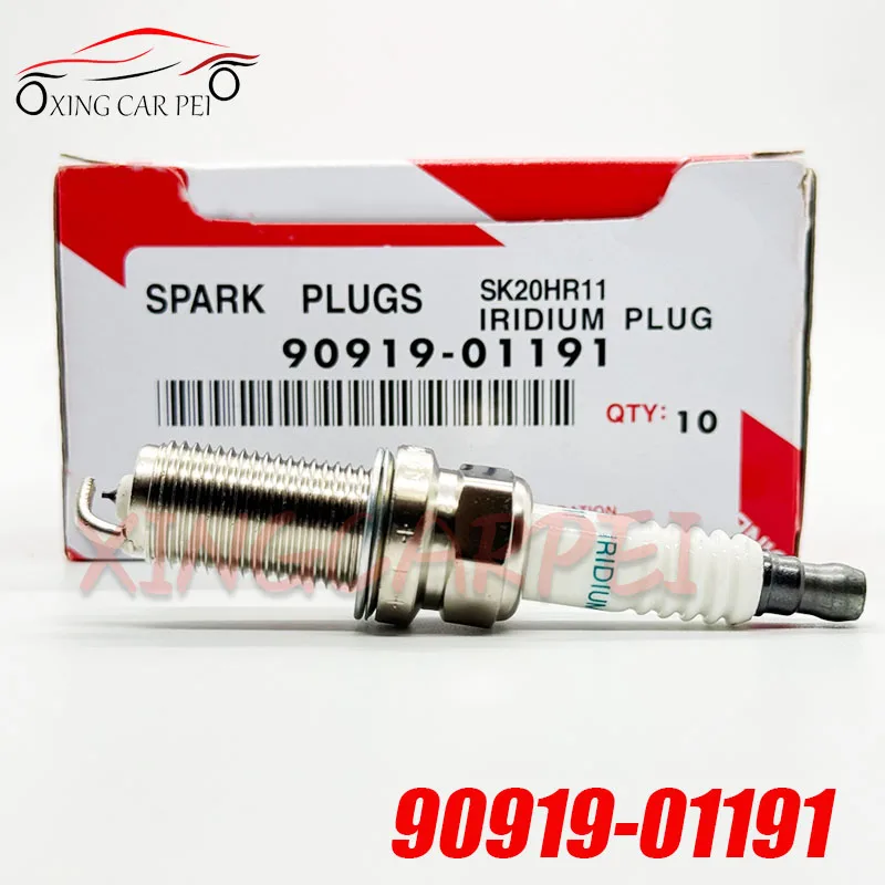 

4 шт. 90919-01191 SK20HR11 иридиевая Свеча зажигания для Toyota Tacoma Tundra Lexus LX570 GX460 FJ Land Cruiser 9091901191