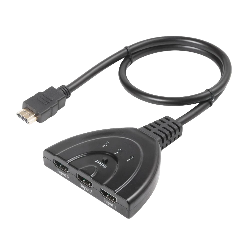 4K/1080P 3-портовый коммутатор с HDMI-совместимым селектором 3-в-1 выход