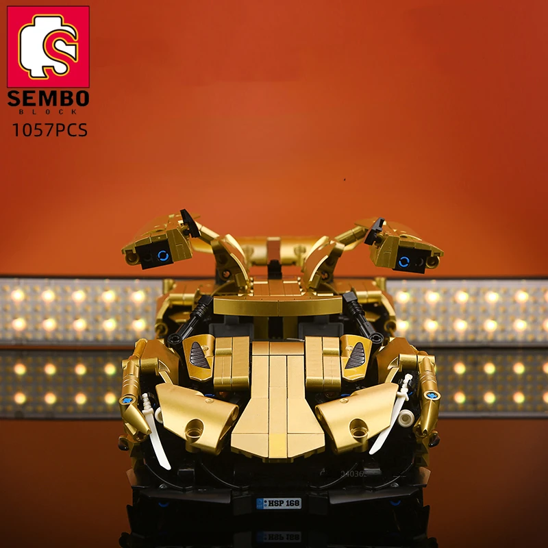 

1057 PCS RC Super Car Remote Control Racing Car Building Blocks App-Controlled Hyper Car Sports Car Bricks DIY Gifts Toys