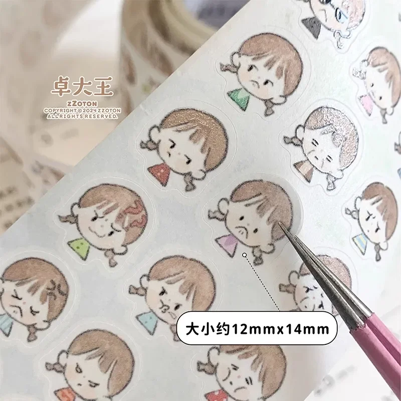 Бумажная лента Washi с множеством выражений эмоциональная ежедневная Милая