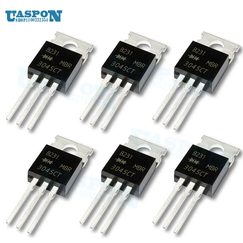 10 шт. MBR3045CT TO-220 MBR3045 TO220 MBR3045C 30A45V диод Шоттки и быстрого восстановления