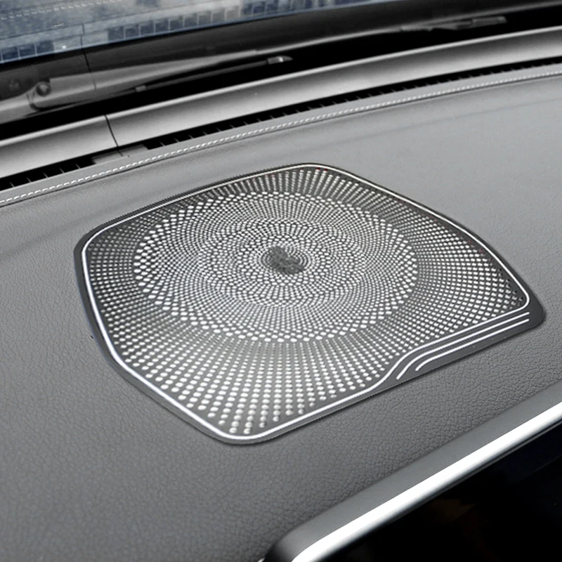 

For Mercedes Benz W205 GLC C Class C180 C200 Car styling Audio Speaker Dashboard Loudspeaker Cover Stickers Trim Accessories LHD