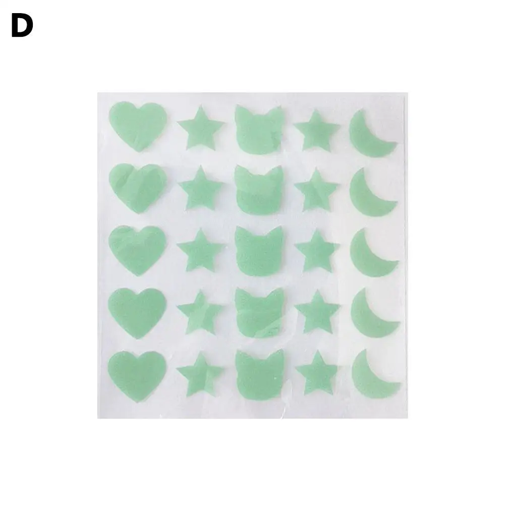 25 шт. пластырь в форме сердечек и звезд акне прыщи невидимая красота водостойкий