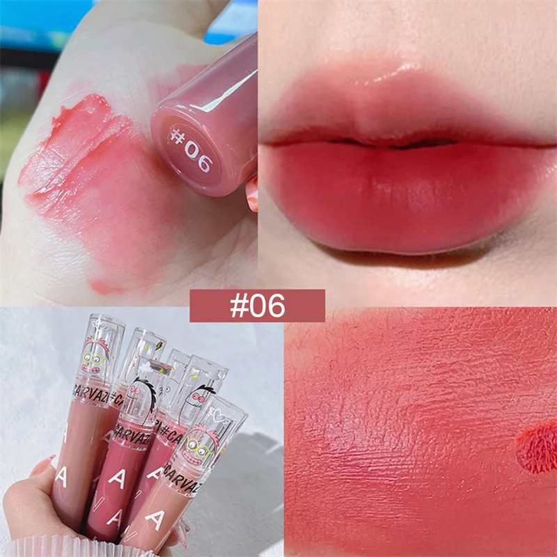 Водостойкая матовая бархатная помада 6 цветов стойкая красная женская