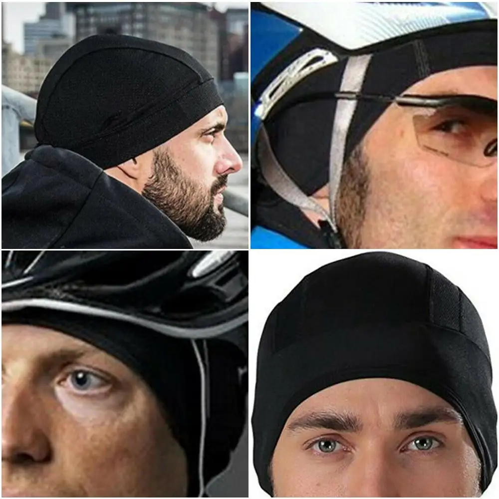

Motor Helmet Hat Cooling Helmet Inner Lined Sweatband Moisture Wicking Skull Cap Inner Liner Motorcycle Accessories Dome Cap