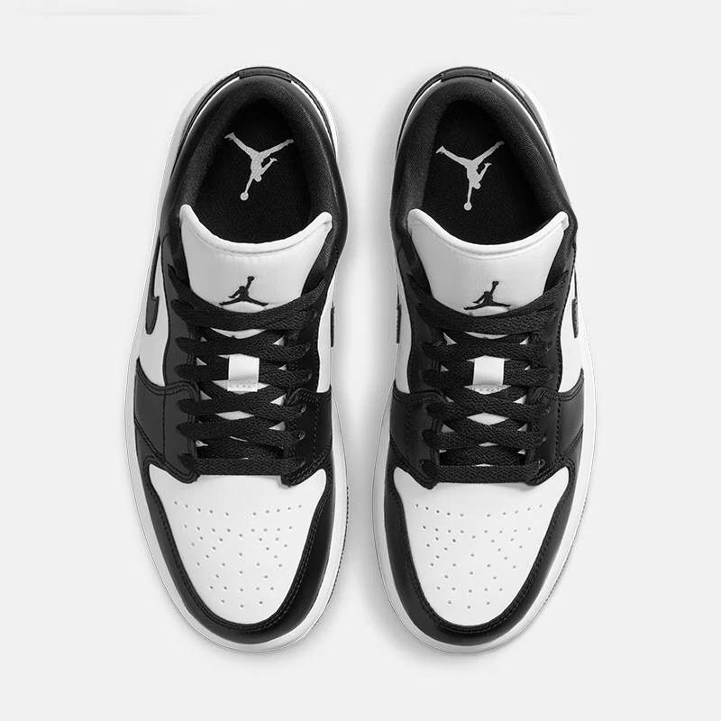 Jordan Air 1 &quotПанда&quot кожаная Модная ретро-деталь Изысканная противоскользящая