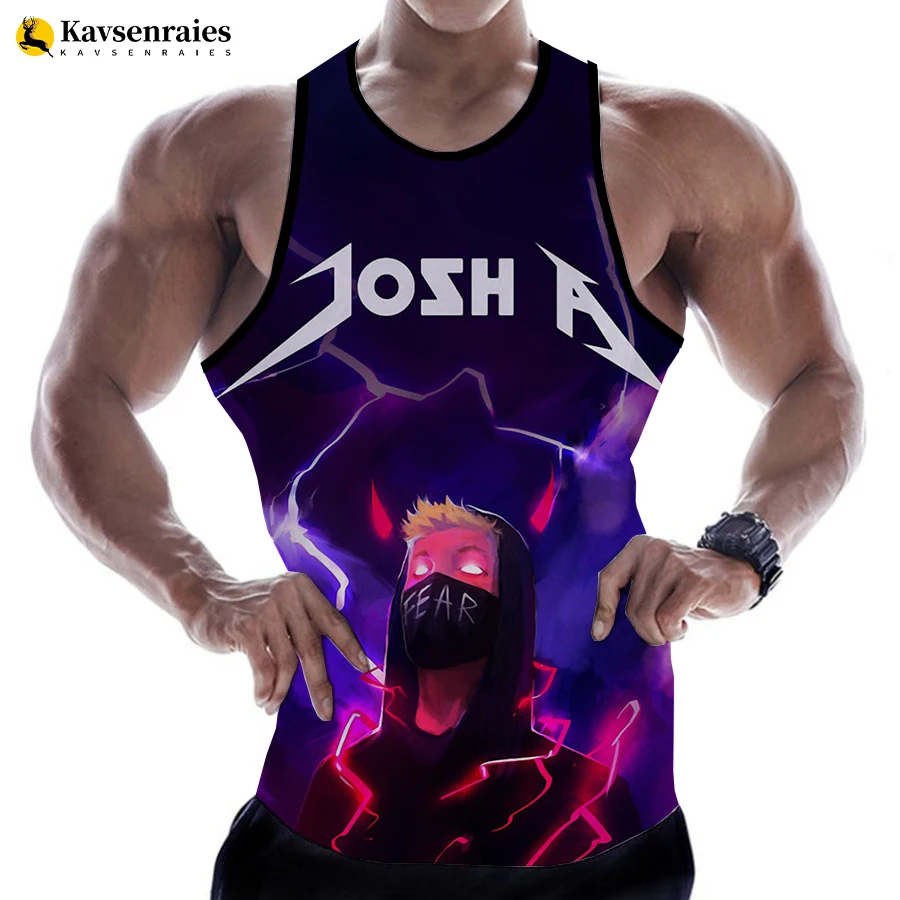 

Josh A & Jake Hill 3D Print Tank Tops Fashion Casual Streetshirt Vest Unisex Loose Harajuku Sleeveless Tops Tees 6XL