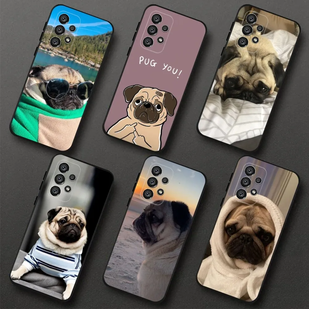 Чехол для телефона Pug Dog с французским бульдогом Samsung Galaxy A20 A21s A22 A31 A32 A52 A53 A72 73 A80 A91