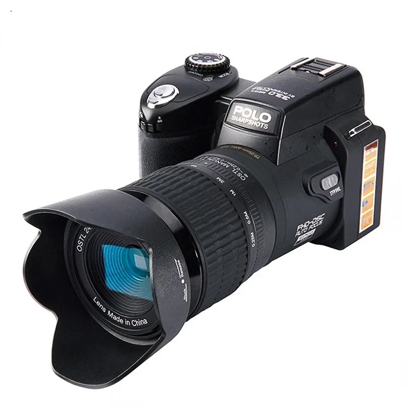 2022 Hot Professional SLR Video Camera 24X Optical Zoom Three Lens HD Digital Camera POLO D7100 33Million Pixel Auto Focus