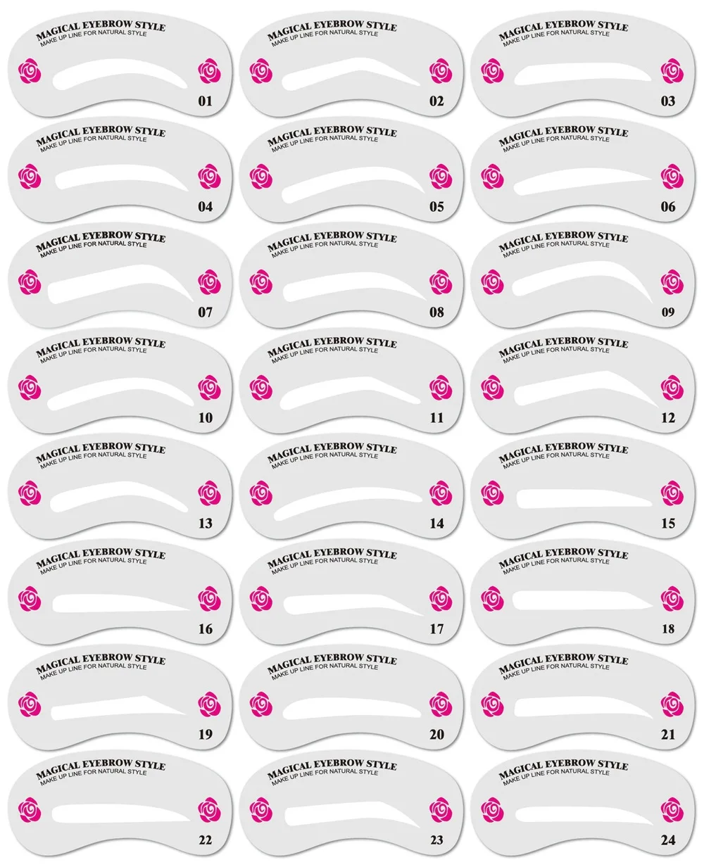 

Eyebrows Shape Set Makeup Accessories Eyebrow Stencil Perfect Eyebrows Pattern Mold Eyebrow Tools Designer Shape Template