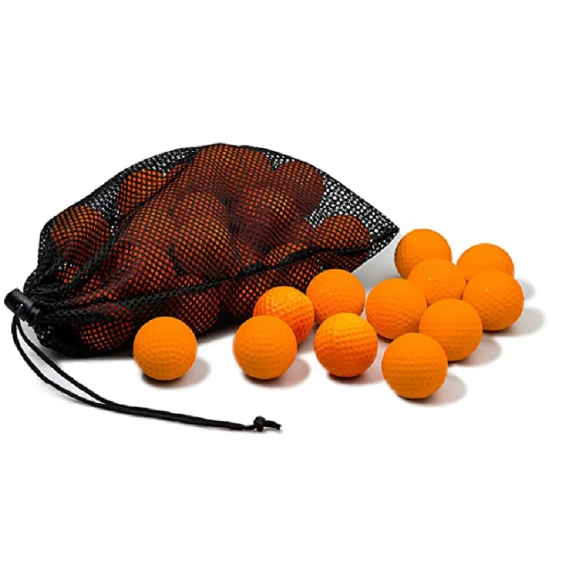 

Foam Golf Practice Balls 12 Pack Realistic Feel and Limited Flight Soft for Indoor or Outdoor Training