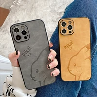 anime pokemon pikachu phone protective case iphone 11 12 13 pro max 7 8 plus xs x xr soft frosted all wrapped shockproof gifts