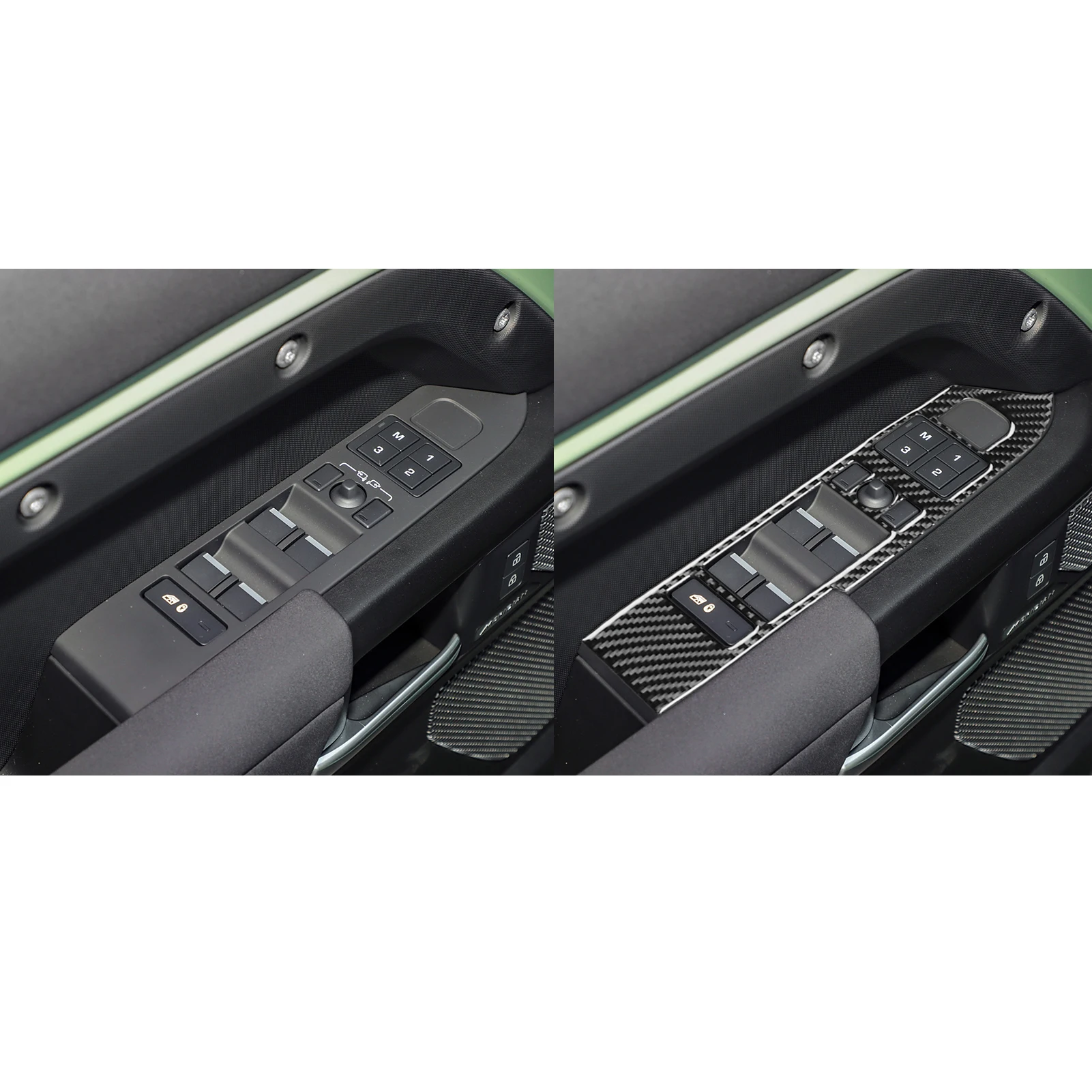 Для Land Rover Defender 2020-2023 крышка для подъема окна из углеродного волокна аксессуары