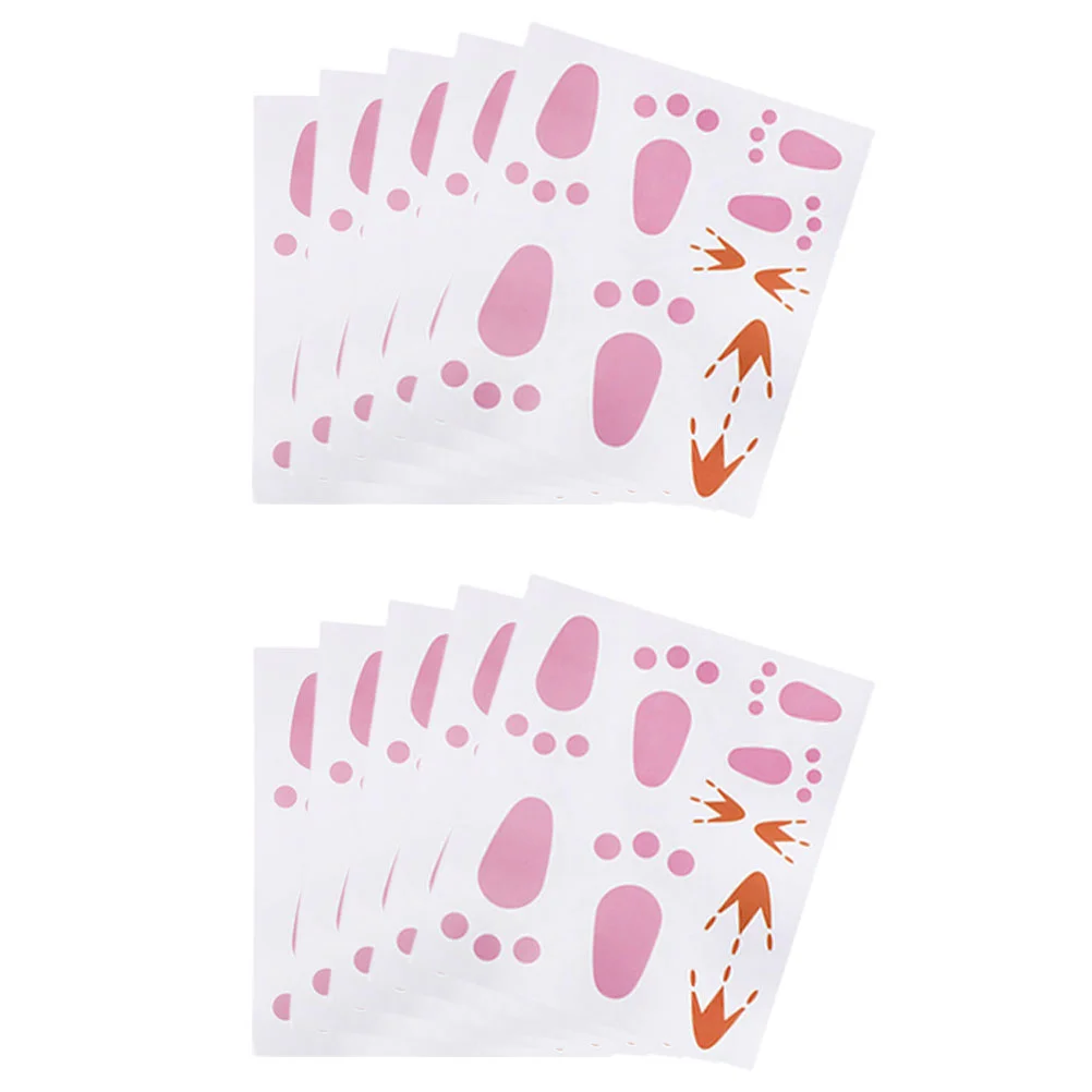 

10 Sheets Easter Bunny Feet Prints Bunny Footprints Easter Bunny Feet Stickers Easter Bunny And Chick Sticker Easter Decoration