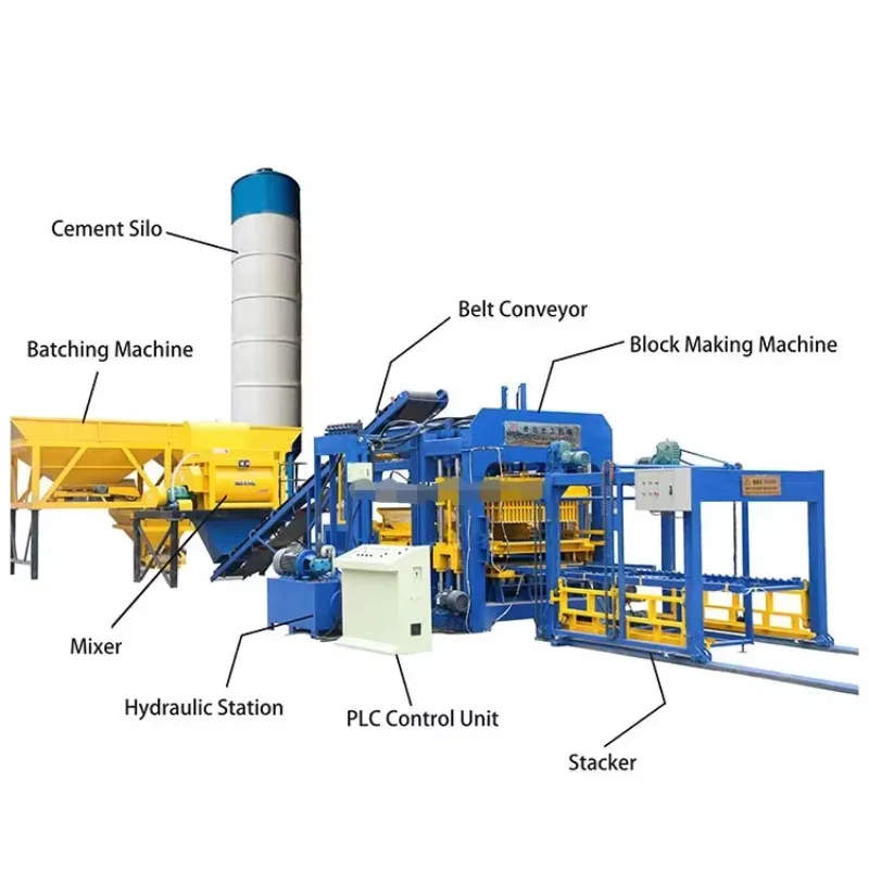 Полностью автоматическая машина для производства цементного кирпича блоки