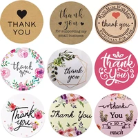 2 5cm 500pcs stickers roll gift scrapbooking sealing stickers thank you letter design birthday wedding present decoration labels