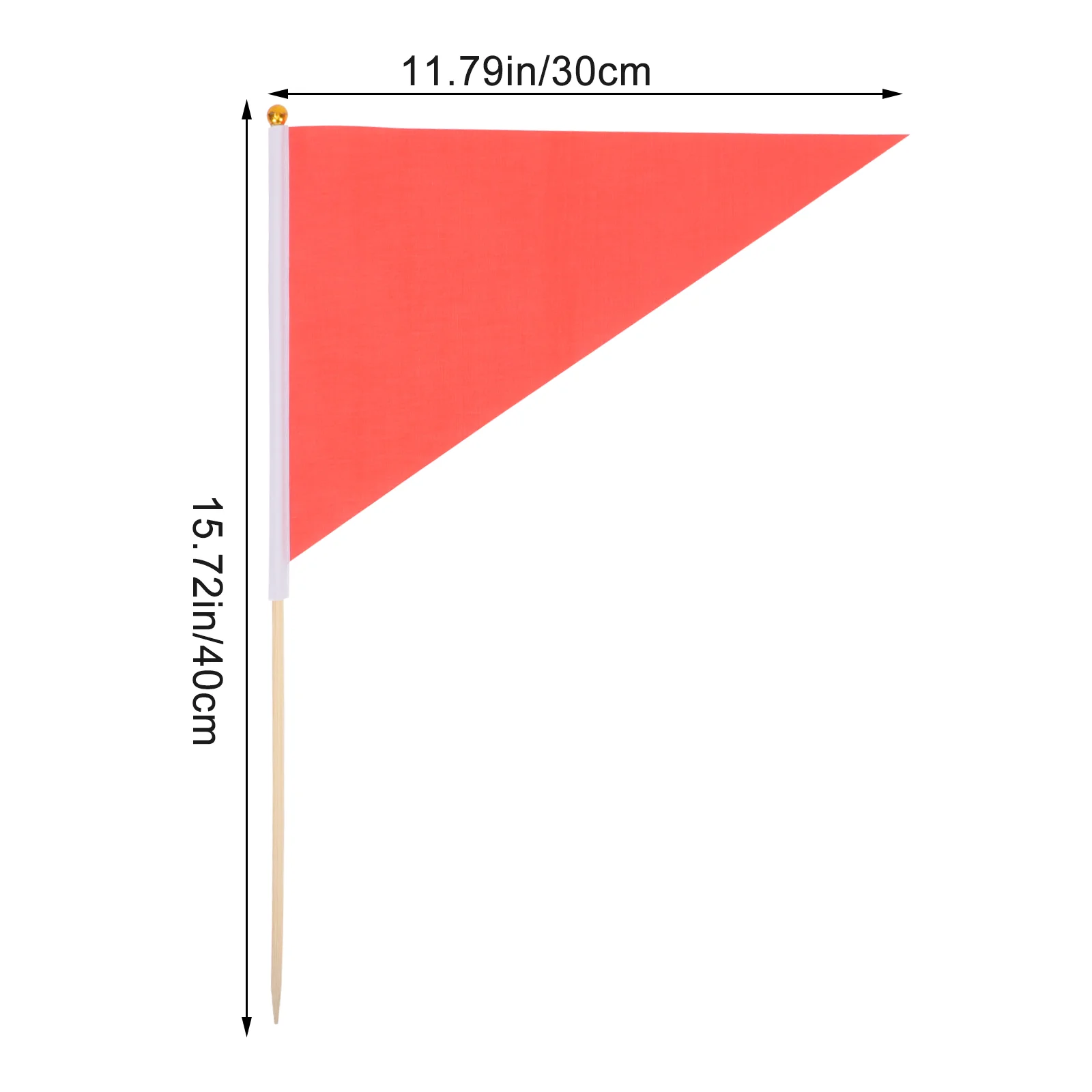 Рисунок 6 - Треугольный флажок желтого цветов