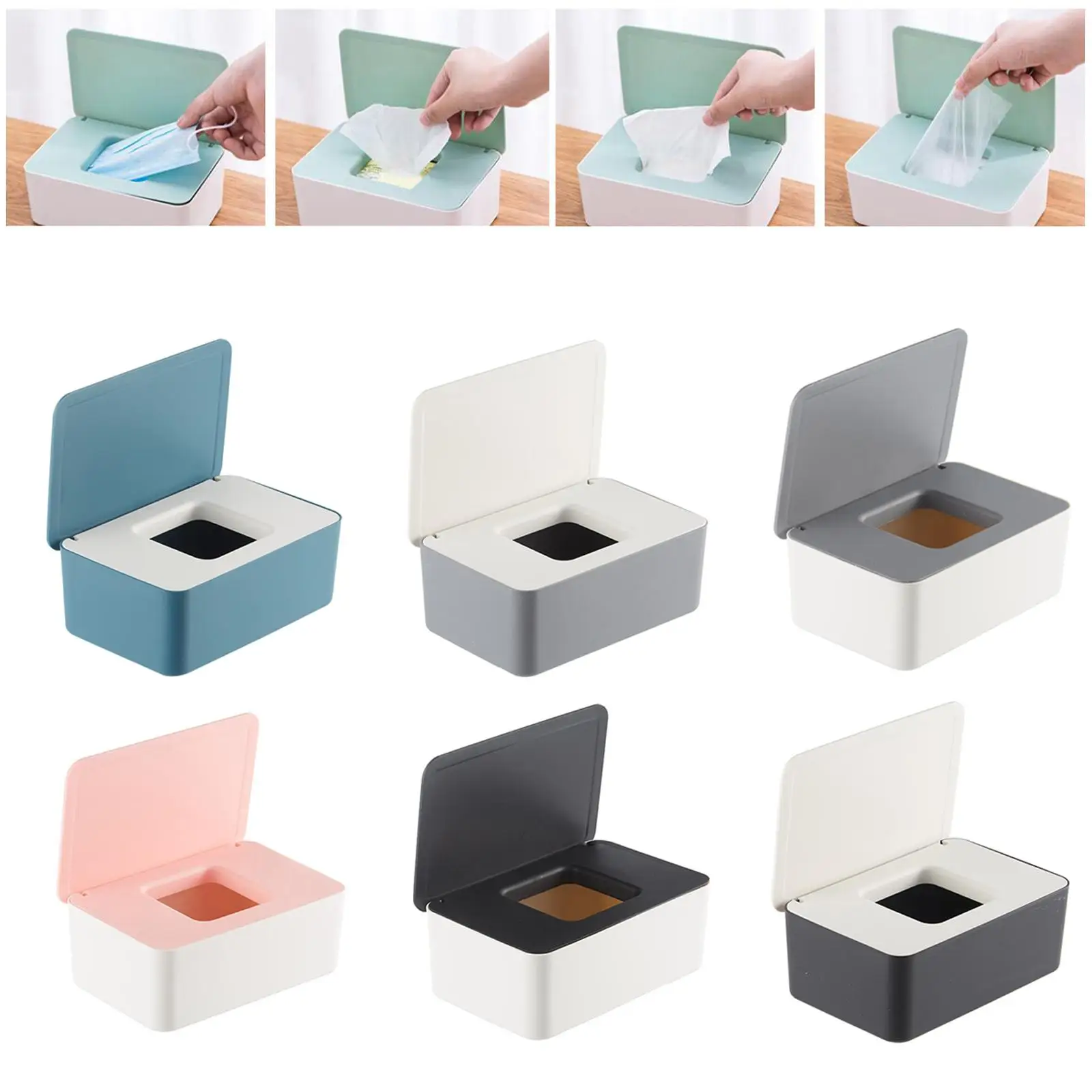 Портативный диспенсер для маски лица с крышкой контейнер хранения салфеток