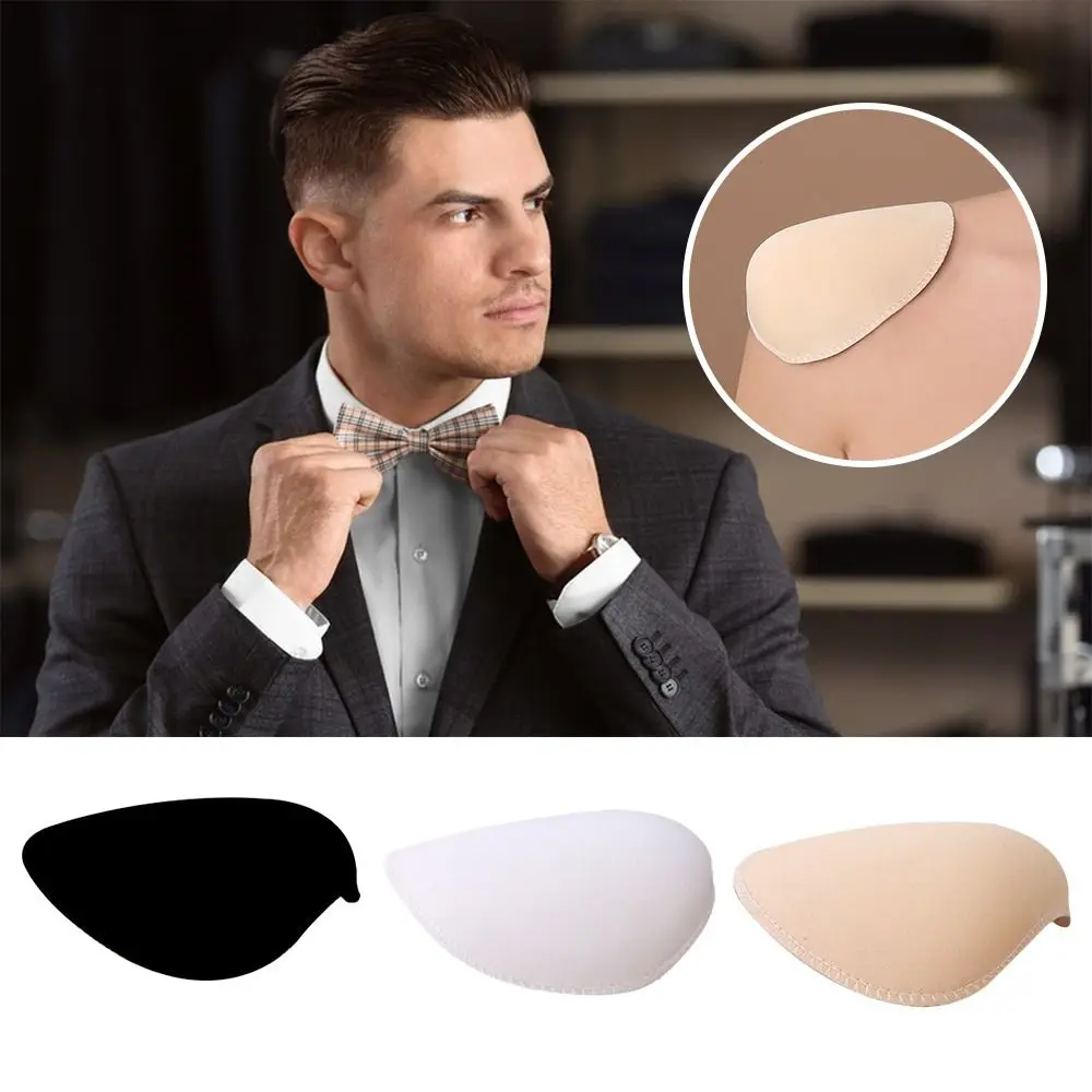 

For Shirt Suit Coat DIY Apparel Sewing Accessories Soft Padded Covered Set-in Sewing Sponge Shoulder Pads Shoulder Pad