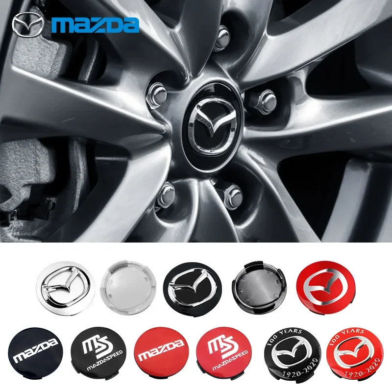 Для Mazda 4 шт. колпачок центра колеса с логотипом крышка ступицы эмблема длинная