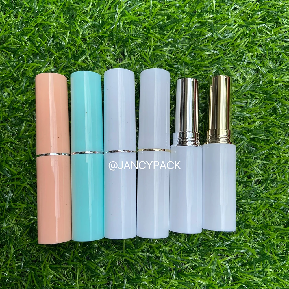 Фото 3G косметический пустой блеск для губ Chapstick, тюбик для бальзама с крышками, тюбик для блеска для губ, красочные пустые косметические контейнеры, индивидуальный логотип №3