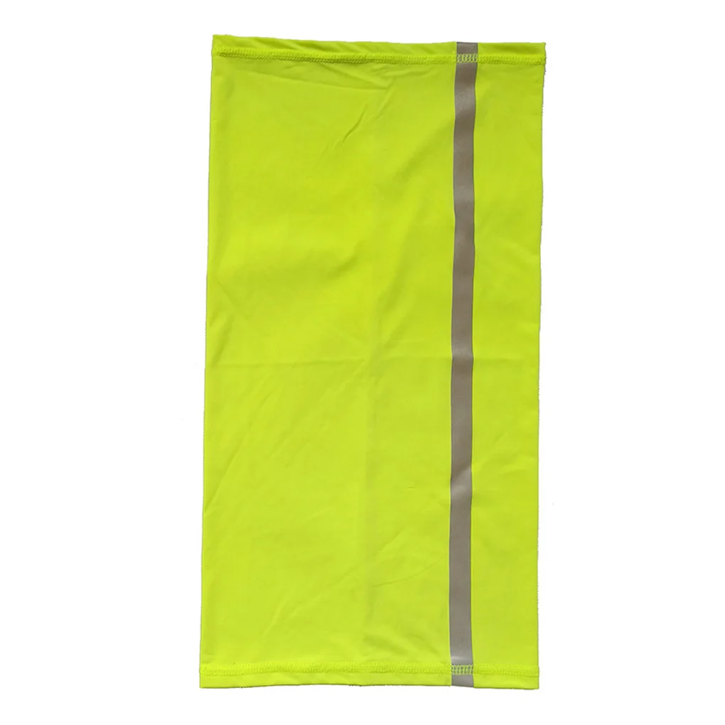 

1/2/3/5 Neck Gaiter Headscarf Multifunction Balaclava Visibility Seamless Reflective Strip Mouth Wraps fluorescent yellow