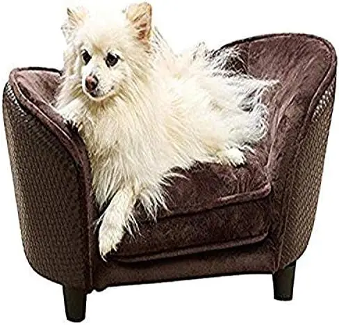 

Plush Snuggle Bed, 26.5 by 16 by 16-Inch, Brown Basket