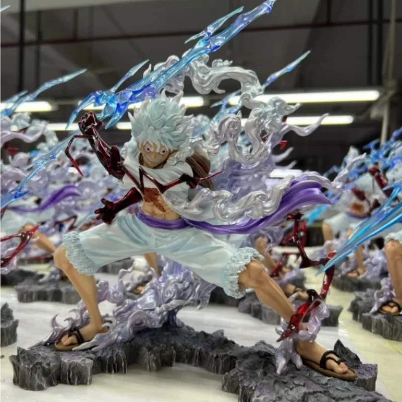 

One Piece Nica Luffy Figure Tightly Grasps The Lightning Fifth Gear Action Figurine Model Doll Model Anime Pvc Statue Toys Gift