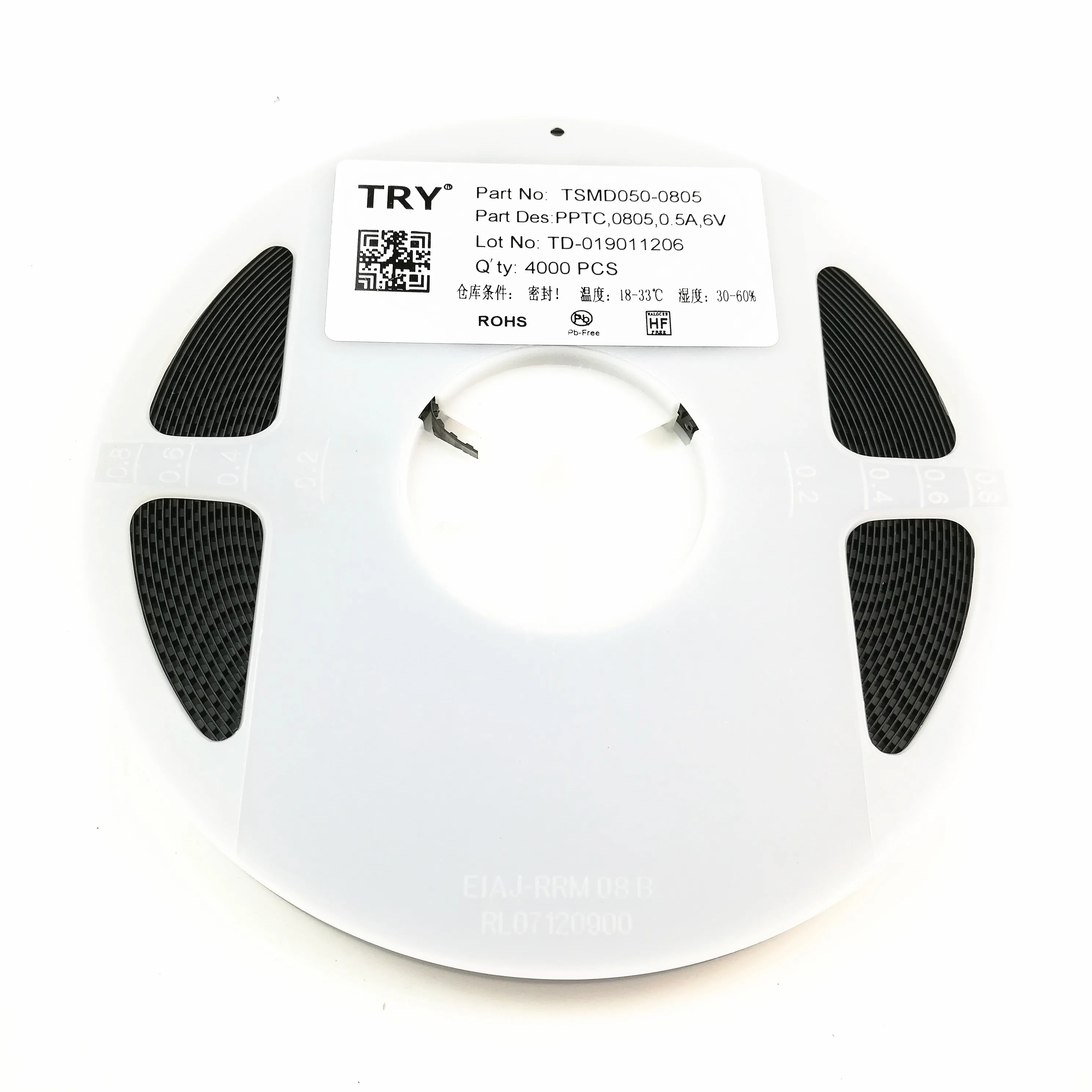 0805 SMD Patch PTC Resettable Fuse 0.5A 6V 5000PCS/Pack