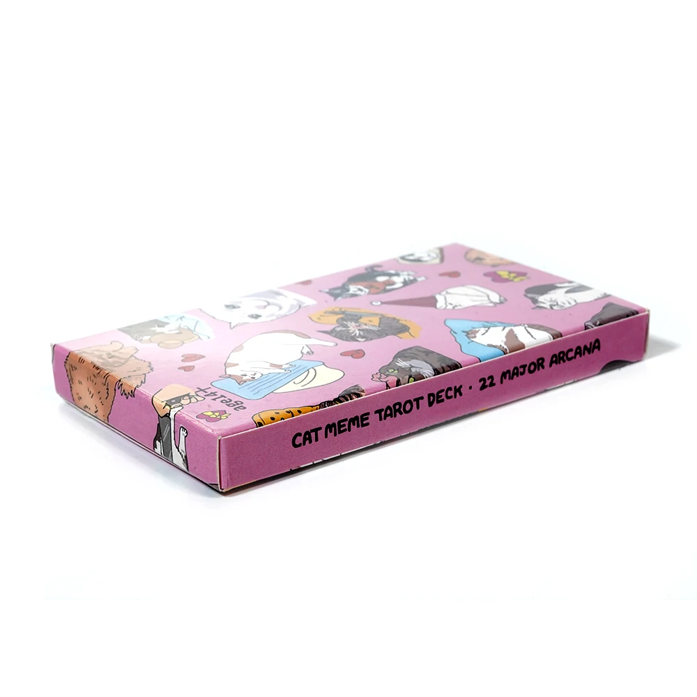 10 3*6 см оригинальная колода Таро Cat Meme 22 Major Arcana Tarot Funny Witchy Deck Kawaii Uwu |