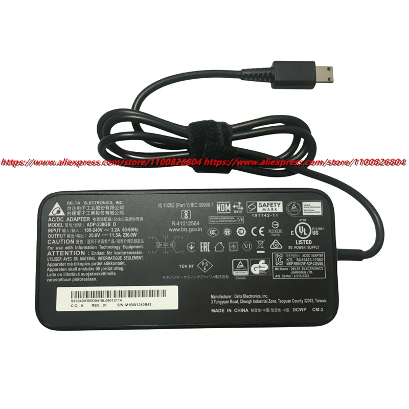 Оригинальный адаптер переменного и постоянного тока Delta ADP-230GB 20 В 11 5 А 230 Вт для MSI